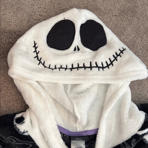 Disney The Burton’s Nightmare Before Christmas Jack Fleece Bodysuit SIZE XS - Picture 6 of 8
